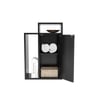 Akari Engineered Wood Bedside Table in Wenge Finish