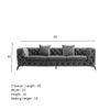 Norman Fabric Sofa - Grey