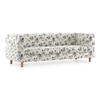 Rubik Luxe 3 Seater Fabric Sofa in Adrian Velvet Colour