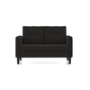 Winston 2 Seater Fabric Sofa in Asphalt Grey Colour