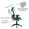 Dreaceo High Back Ergonomic Chair in Dark Green Colour