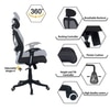 Reaii Mid Back Ergonomic Chair in Black Colour