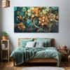 The Castle Decor Multicolour Flower Wall Art Set of 5 Wooden Framed Painting 27x48 Inch (Style 1)
