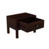 Rama Solid Wood Bedside Table in Walnut Finish
