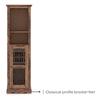 Bunai Solid Wood Free Standing Bar Cabinet In Teak Finish
