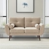 Faro Velvet 2 Seater Sofa in Cream Colour