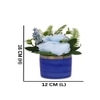 Blue Blossom Artificial Rose Plant