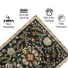 Luxe Home Polyester Twilight Floral Carpet – (5x7 Feet, Multicolor, TPR)