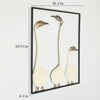W-Zenith Abstract Metal Wall Decor in Multicolor Set of 1