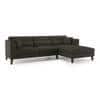 Lewis Sectional Sofa (Colour : Graphite Grey, Cushion : Soft, Seater : Right Aligned 3 Seater + Right Aligned Chaise)