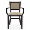 Aurelio Study Chair Without Headrest in Macadamia Brown Hopsack Weave Colour