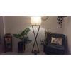 Infinity Beige Jute Floor Lamp with Beige Jute Base