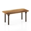 Dune Solid Oak Wood Dining Table With 6 Dune Solid Wood Dining Chairs (Finish : Gradient Oak, Chair Colour : Deep Olive Velvet)