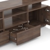 Celestin Engineered Wood Free Standing XL TV Unit in Classic Walnut