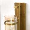 Hayward Brass and Glass Wall Light