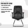 Kepler Brooks Marvel Visitor Chair in Black Colour