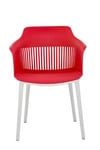 Kepler Brooks Senora Cafeteria Dining Chair in Red Colour
