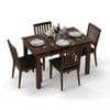 Diner 4 Seater Dining Table Set (With Upholstered Chairs)