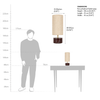 Kai cylindrical Handcrafted  Table Lamp
