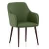 Owen Lounge Chair in Olive Leatherette Colour