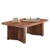 Kassel Sheesham Wood Contemporary Rectangle Coffee Table In Natural Teak Finish