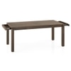 Atlas Solid Wood 6 Seater Storage Dining Table In Danish Walnut Finish
