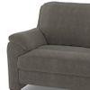 Farina Luxe 1 Seater Fabric Sofa in Ash Grey Velvet Colour