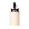 Devansh Solid Wood Electric Wall Light in Brown Colour with off-white Shade Count of 1 Light