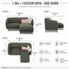 Verona 3 Seater L Shape Sofa Right Chaise with Accent Pillows Beige