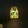 Aesthetic Glass Electric Hanging Light in White Colour