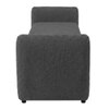 Redol Boucle 2 Seater Ottoman Bench with Storage  in Dark Grey Color