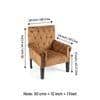 Arista Sheesham Wood Accent Chair