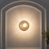Carter Shine Brass & Amber finish Wall Light