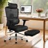 Imperia Pro Ergonomic High Back Study Chair with Headrest in Black Colour