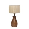 Devansh Bamboo Table Lamp With Wood Base -(7X13 Inches)-1