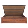 Yashika Solid Wood Queen  Size Bed With Hydraulic Storage (Honey Oak Finish)