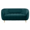 Nero Velvet 2 Seater Sofa in T Blue Colour