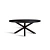 Xerone Solid Wood 6 Seater Dining Table in Brown Finish