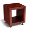 Berlin Sheesham Wood Contemporary Rectangle End Table Side Table In Honey Finish