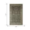 Jaipur Rugs Oriental Motif Wool 2x3 Feet Ashwood And Antique White Hand Knotted Rug Carpet