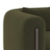 Reno Lounge Chair in Deep Olive Velvet Colour