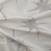 White Abstract 400 TC Cotton Flat King Sized Double Bedsheet With 2 Pillow Covers From Threads