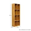 Hexa Engineered Wood Bookshelf Multipurpose Storage Rack in Giant Wood Colour