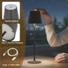 Metro Matte Black Glow Desk Lamp