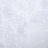 White And Lavender Shade  Floral Cotton 400 Tc Flat  Single Bed Size Bedsheet With 2 Pillow Covers