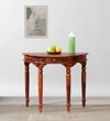 Abney Sheesham Wood Console Table In Honey Oak Finish
