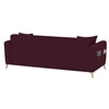 Daraco Velvet L shape 5 Seater Sofa in red wine color