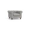 Winchester Essential 1 Seater Fabric Sofa in Vapour Grey Colour
