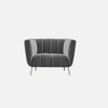 Grace Fabric Sofa (Grey)