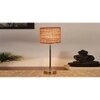 Beige Jute with Metal Gold Table Lamp